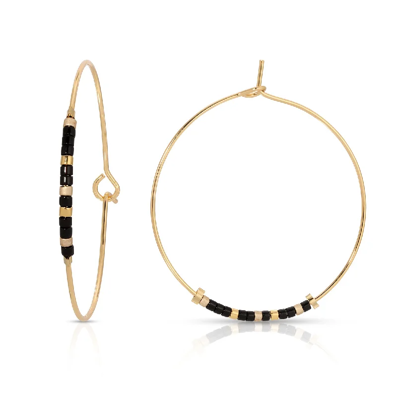 Hoop earrings with a chunky design for a bold and trendy statement-BFF