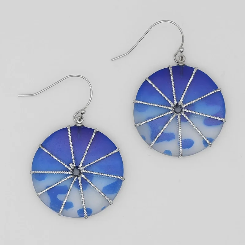 Hoop earrings with stacked layers for a bold and textured design-Blue Star Avah Earrings