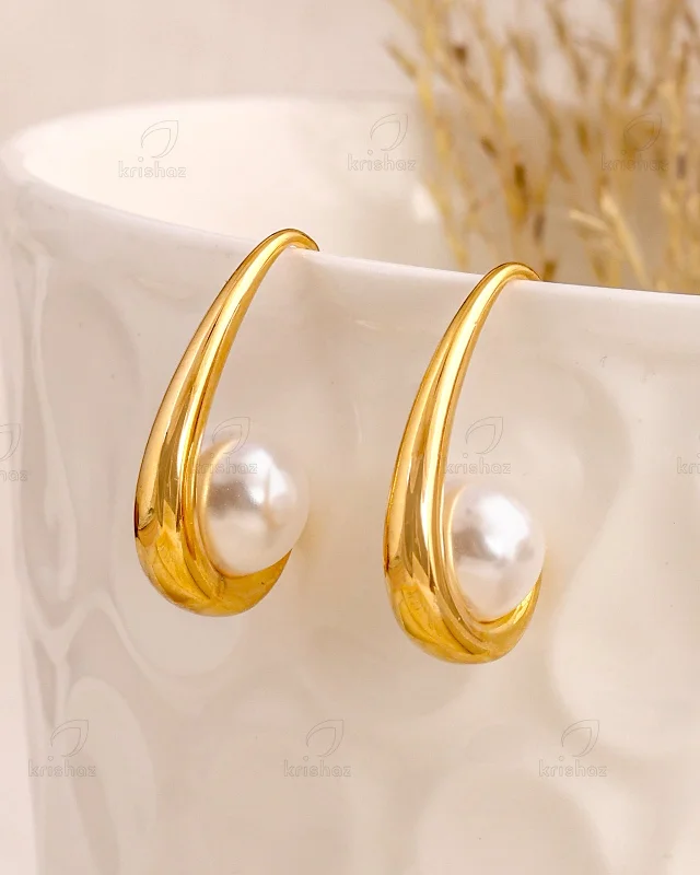 Hoop earrings with intricate designs for a unique and artistic appearance-Bridget Fashionable Hoops