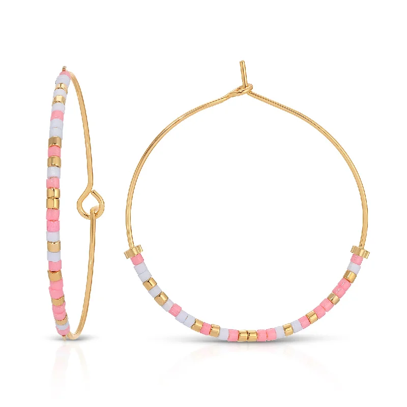 Best hoop earrings with turquoise stones for a bohemian-inspired vibe-Delta Gamma