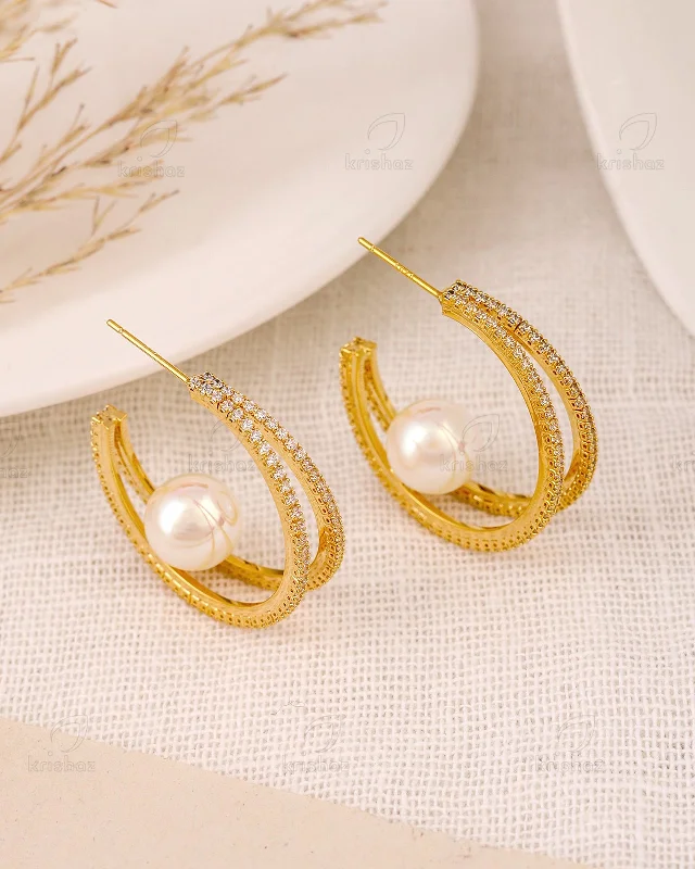 Best hoop earrings with asymmetrical designs for a fashion-forward, avant-garde look-Goldie Fashionable Studs