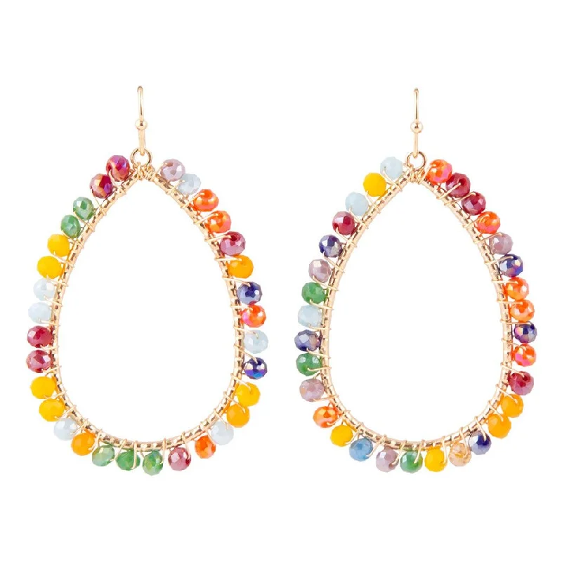 Best hoop earrings with butterfly motifs for a playful and whimsical appearance-Juicy Colorful Drop Earring