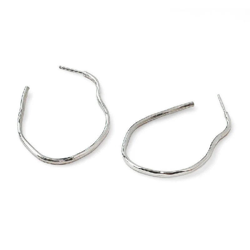 Medium hoop earrings for an everyday look with the perfect balance of style-Maeve Thin Hoop Earrings