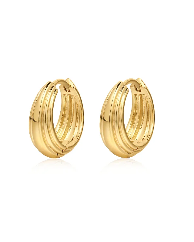 Best hoop earrings with oval shapes for a unique and elongated design-Mini Cleo Huggies