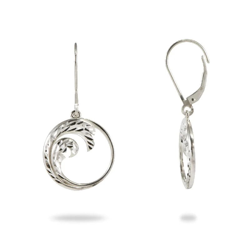 Best hoop earrings with vintage coins for a retro, antique-inspired style-Nalu Earrings in Sterling Silver - 18mm