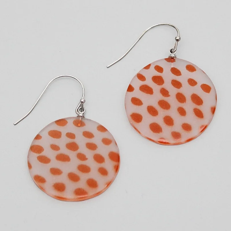 Best hoop earrings with vintage coins for a retro, antique-inspired style-Orange Maureen Earrings