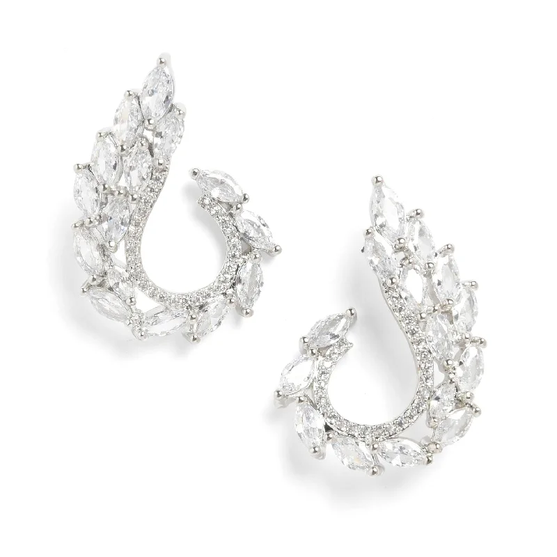 Best hoop earrings with floral designs for a feminine and delicate look-Oxidised Casual Earrings