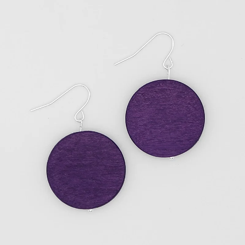 Best hoop earrings with tribal designs for a cultural and exotic aesthetic-Purple Dot Rosie Earrings