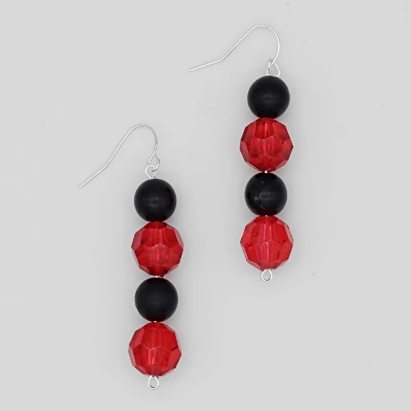 Best hoop earrings with vintage-style detailing for a nostalgic and timeless look-Red Makenna Dangle Earring