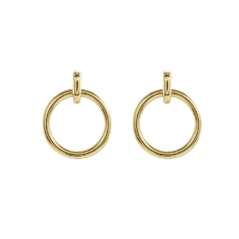 Hoop earrings with spiral designs for a dynamic and fluid look-The KNOCK Earrings