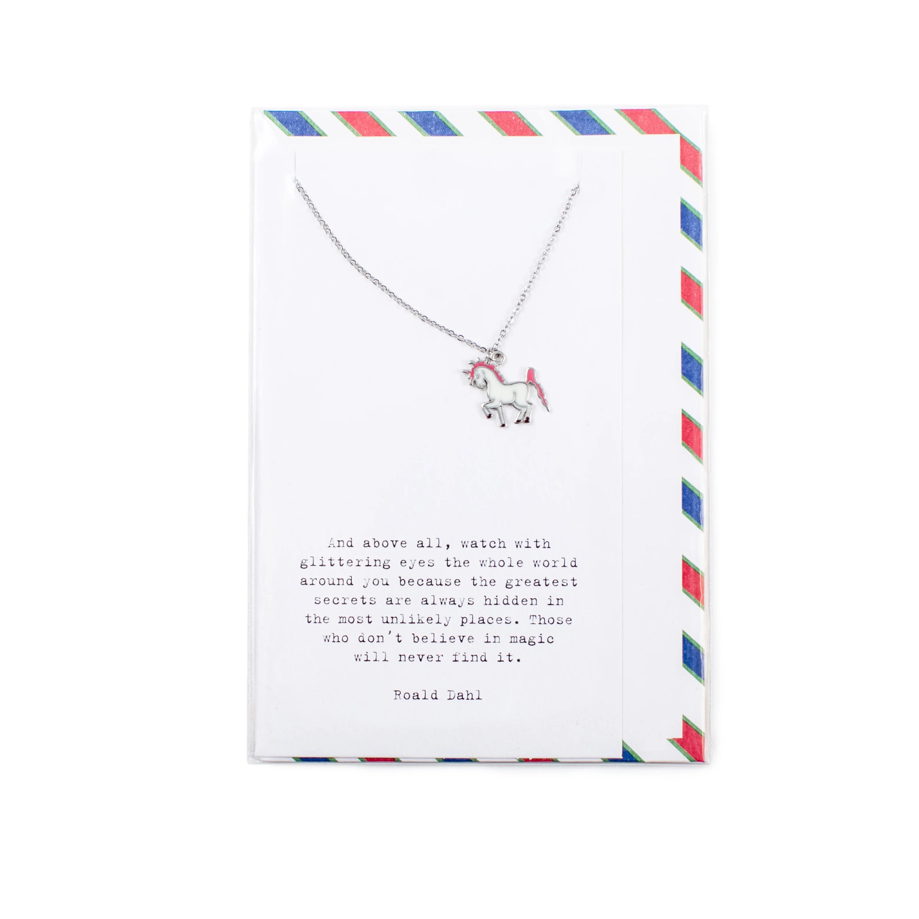 Best necklaces and pendants with sterling silver for an affordable yet stylish choice-***Air Mail Littles Collection - Necklace - Unicorn