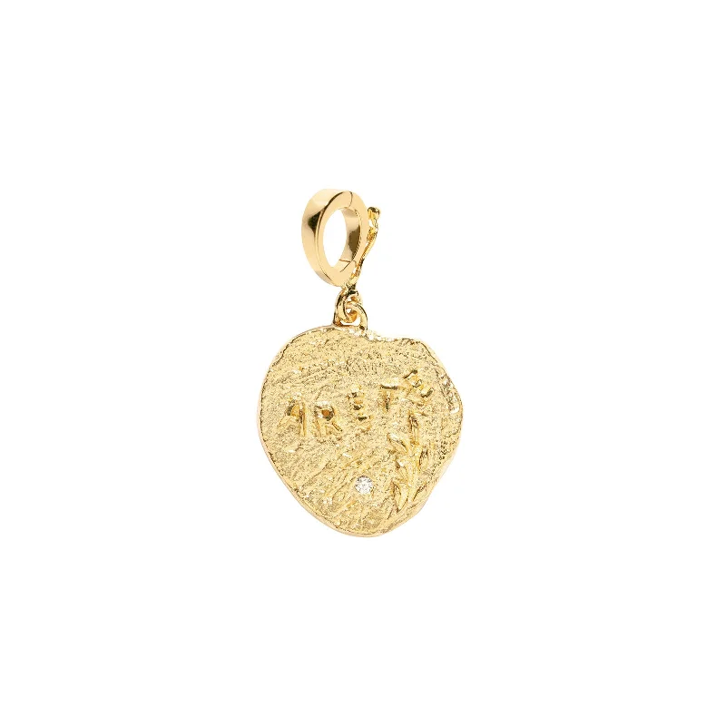 Best necklaces and pendants with adjustable chains for a customizable fit-Small Virtue Coin Charm