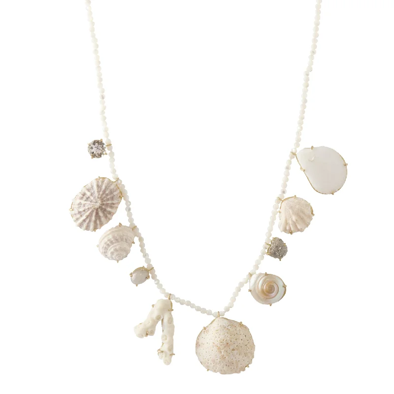 Best necklaces and pendants with vintage lockets for a nostalgic, sentimental look-Shell Necklace