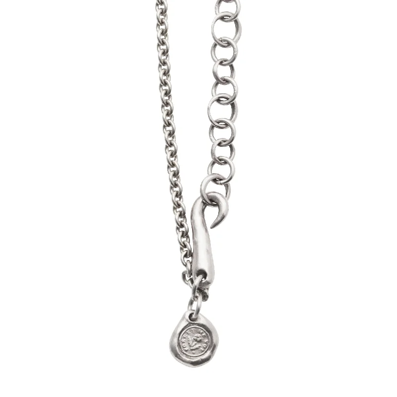 Best necklaces and pendants with intricate filigree for vintage-inspired elegance-Silver Forget Me Not Necklace