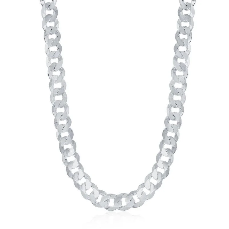 Beautiful necklaces and pendants with diamond-encrusted designs for maximum sparkle-Sterling Silver Rhodium Plated 6.25mm Cuban Chain, 24"